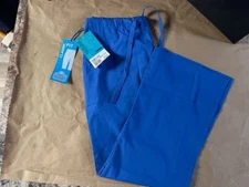 Landau Women's Natural Flare Leg Scrub Pant, Style 8335,bright blue Sz PSM