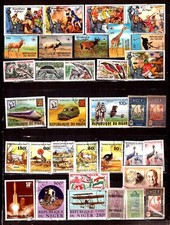 ZY 2203 NIGER  50t:animaux,oiseaux,personnages,batailles et tous les sports   