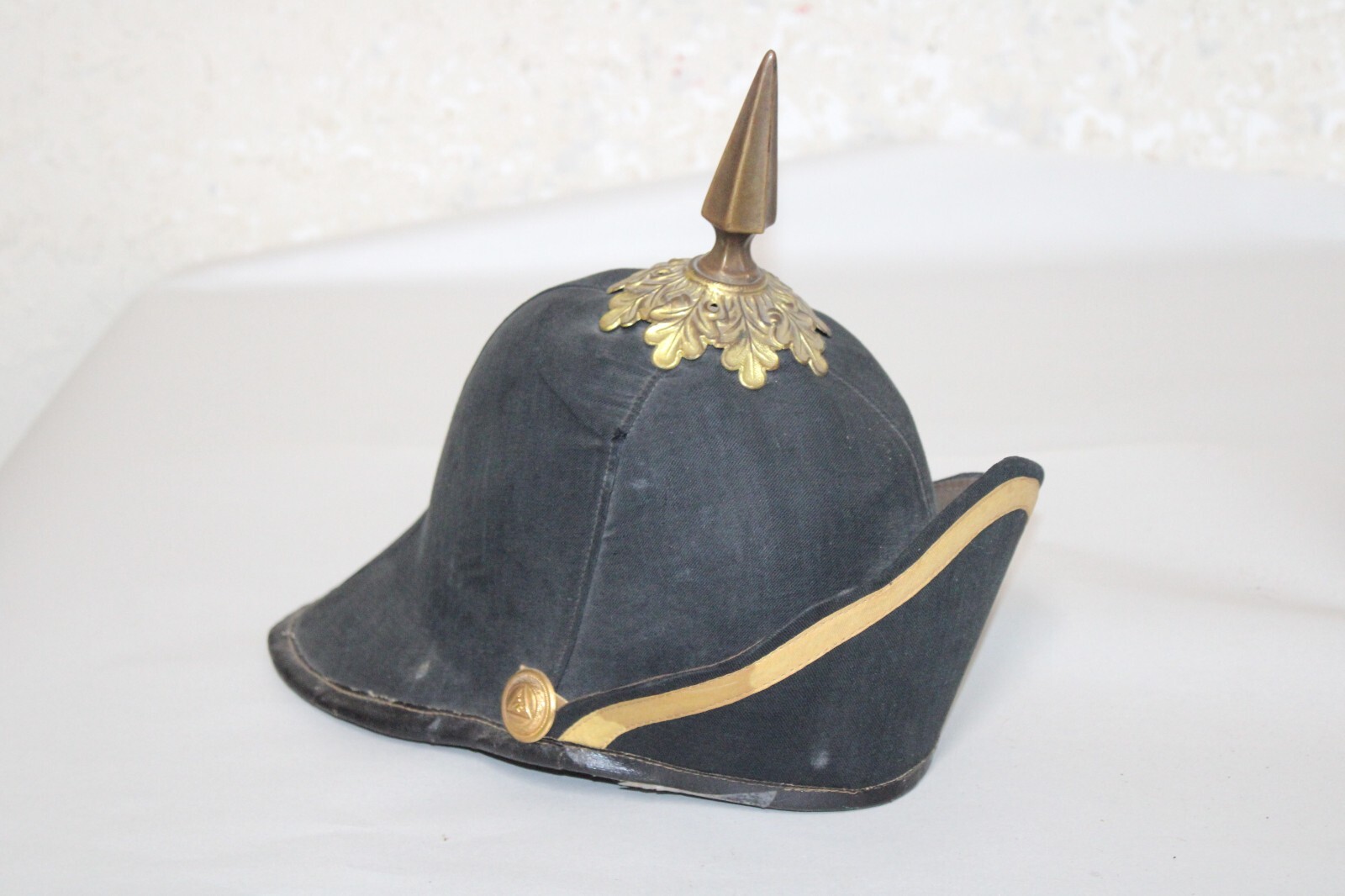 Vintage Spiked Helmet Hat Military ?   Knights of Pythias ? 