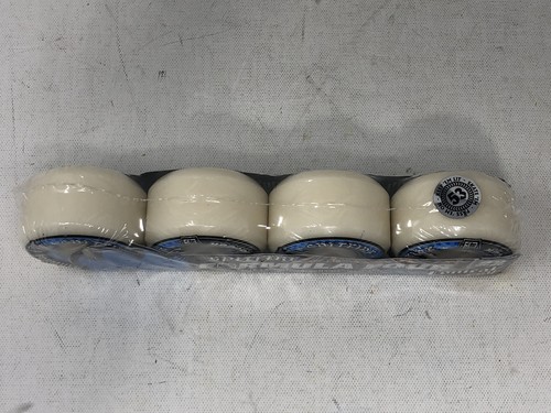 Juego de 4 ruedas de monopatín Spitfire Formula 4 99D cónicas completas 53 mm blancas con azules - Imagen 3 de 6