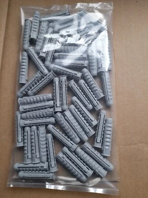 50x Fischer SX 10 Nylon expansion wall plugs 10mm rawlplugs P&P included
