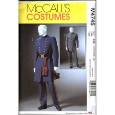 McCall's M4745 Mens S to L Historical Civil War Uniform Costume Sewing Pattern