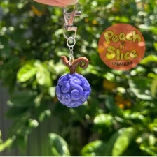 Luffy Keychain | Devil Fruit Keychain | Gomu Gomu No Mi | Gum Gum Keychain