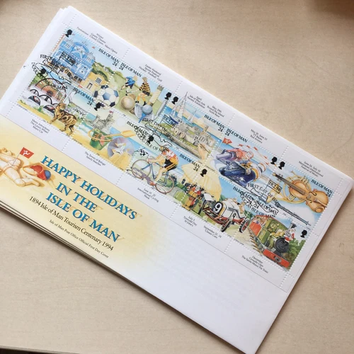 Isle of Man First Day Cover 1994 Happy Holidays Tourism  Unaddressed FDC WCP
