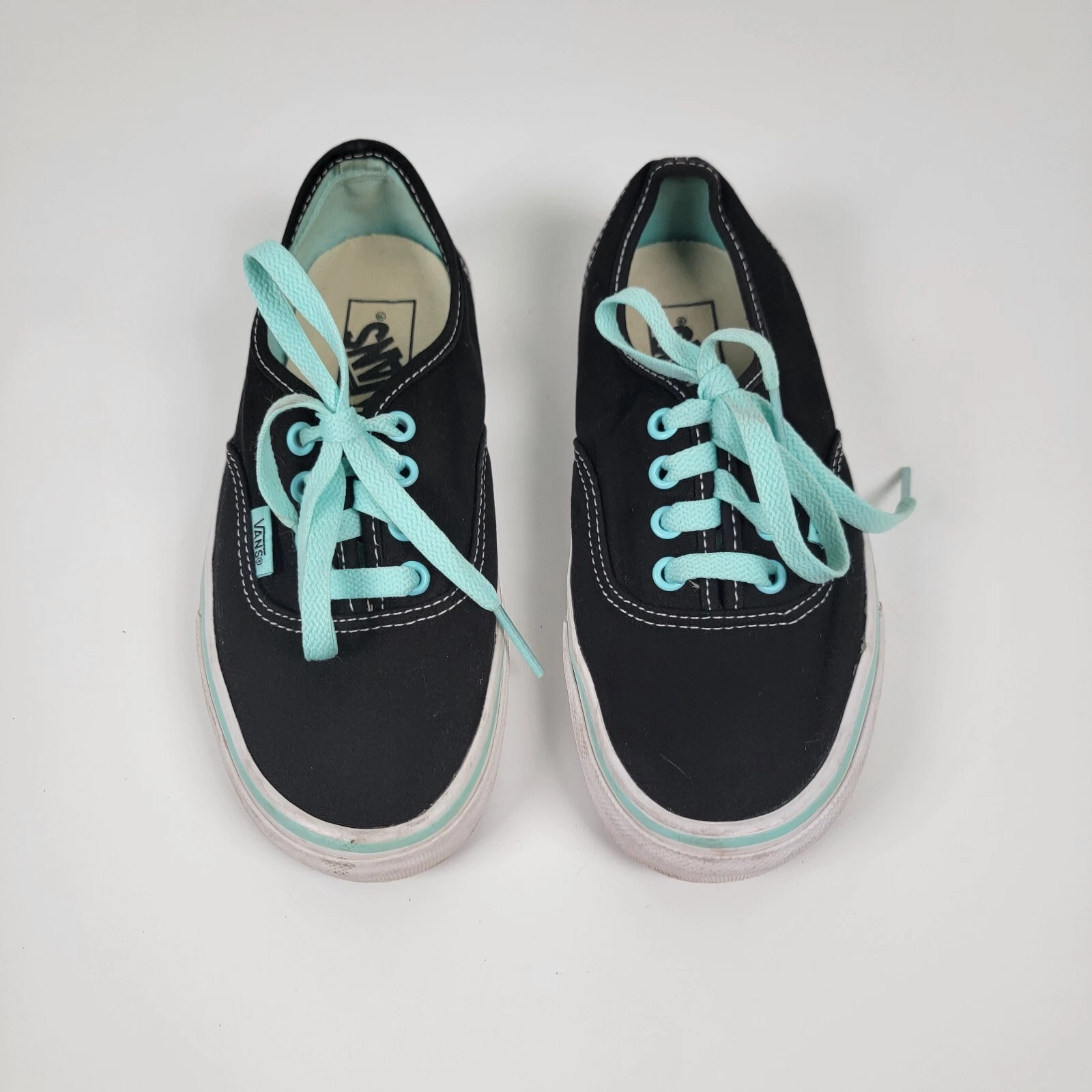 Scarpe Sneakers da skate VANS OFF THE WALL nere e turchesi donna 6 5 uomo 4 5