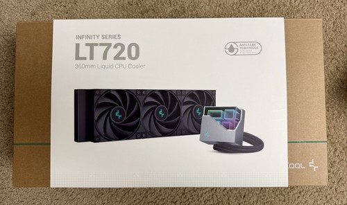 DeepCool LT720 Refroidisseur CPU Liquide Premium, 360 mm, Ventilateurs FDB Haute Performance FK120
