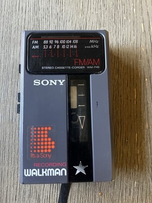 Sony Walkman WM-F46 - Cassette Player & Recorder. AM/FM, Works!