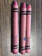 Vtg Crayola Crayons Binney Smith 3 Tickle Me Pink 80s/90s/00s Retro Used Ret.