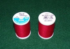 Coats & Clark, Dual Duty All Purp Polyester Thread, 250 yds, Red (2250)