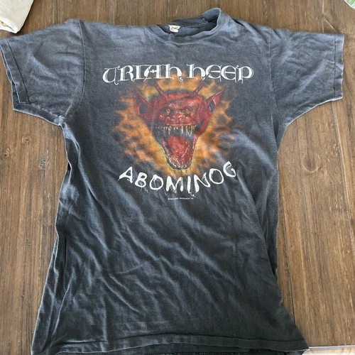 Uriah Heep Abominog t shirt Concert Tour Tee Me 1980s vintage concert t-shirt, vintage, size M, single stitch, B+ condition