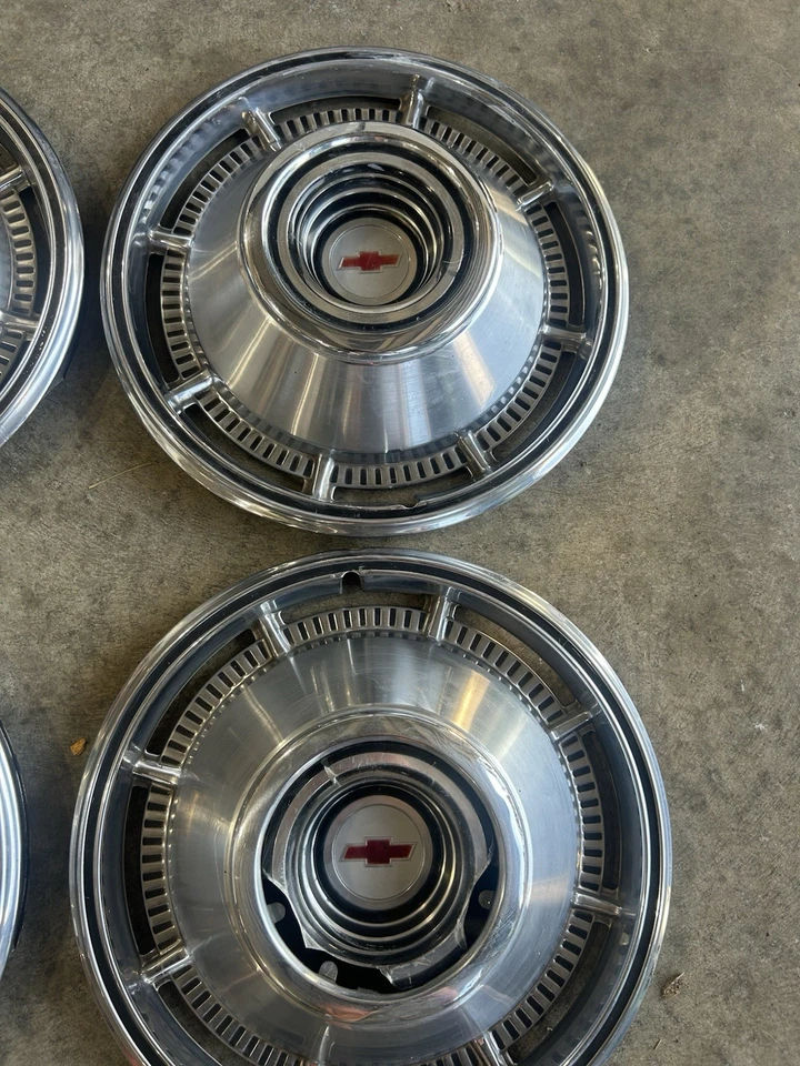 1966 CHEVROLET CHEVY BELAIR IMPALA BISCAYNE NOMAD КОЛПАКИ КОЛЕС ВИНТАЖНЫЕ - Изображение 3 из 4