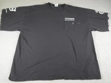 Vintage Mack Volvo Group Trucks Shirt Mens 3XL Black Workwear USA Made Employee