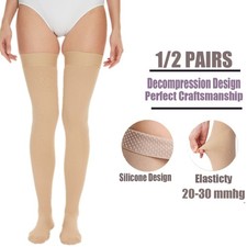 Thigh High Support Medical Compression Stockings 20-30 mmHg Varicose Vein Socks