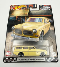 Hot Wheels Boulevard 1963 Volvo P220 Amazon Estate Wagon Yellow 1:64 Real Riders