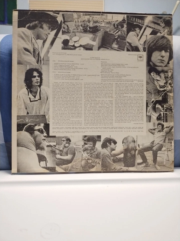 AL KOOPER-MIKE BLOOMFIELD-STILLS Super Session 2-EYE 1968 COLUMBIA LP Psych Rock - Image 3 of 4