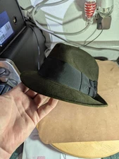 Stetson Vintage Sovereign 'The Golden Century’ Olive Green Fedora Hat Size 7 