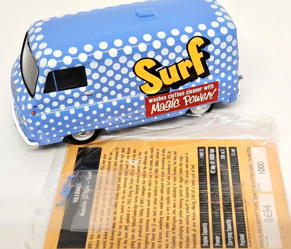 Vanguards 1/43 - Austin J2 Van Surf Washing Powder Diecast Scale Model Car - Image 3 of 4