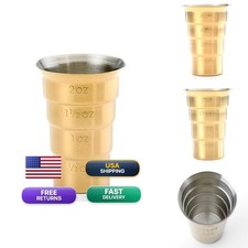 Barfly M37109GD Jigger, 2 oz, Gold without Handle