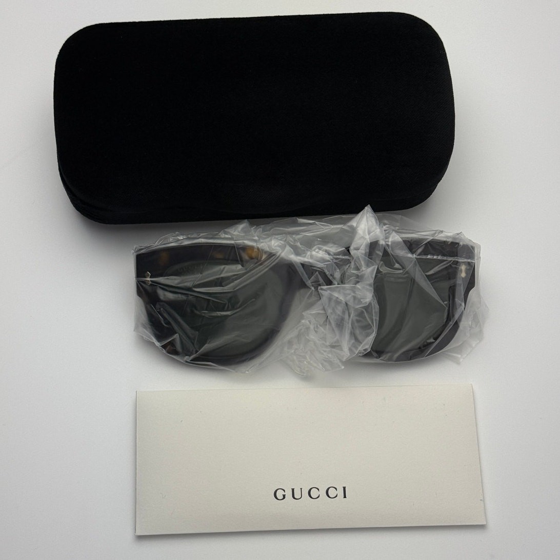 NEW Gucci Sunglasses GG1110S 002 Dark Havana / Green Unisex  display picture 1