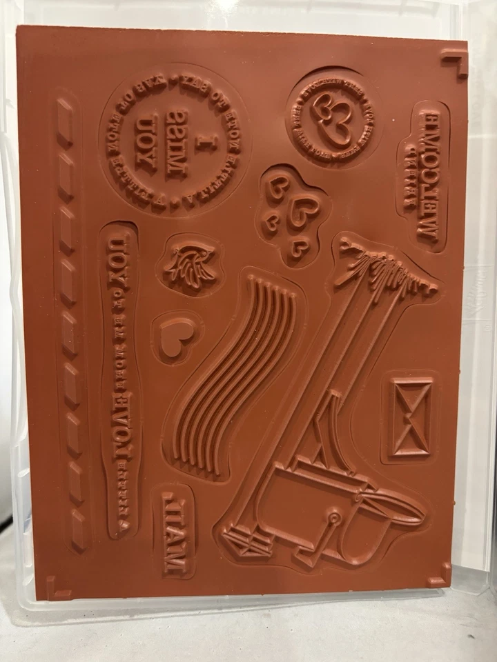 Stampin' Up! Набор марок и штампов для отправки любви | почтовый ящик письмо почтовая марка сердца птица - Изображение 2 из 4