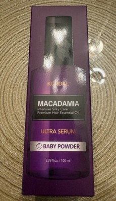 KUNDAL Macadamia Intensive Hair Essential Oil Serum 3.38 fl oz Baby Powder Scent