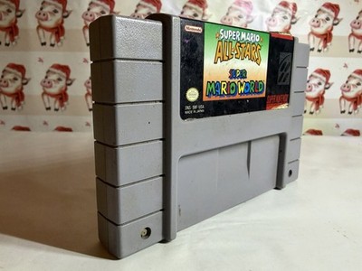 Super Mario All-Stars + Super Mario World SNES Super Nintendo 1994 Tested