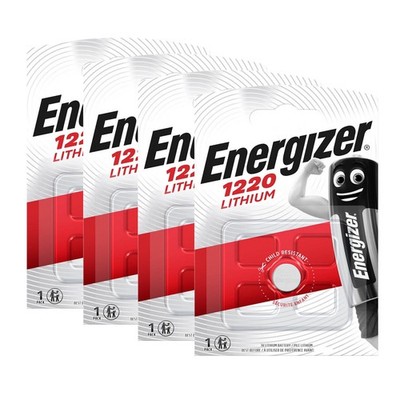 4x Energizer Knopfzelle Lithium CR 1220 DL CR1220 3V Batterien 1er Blister