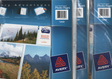 Avery Photo Pages Style 13450 4 x 6 Mixed Format 10 Sheets Ea Pack Binder Ready