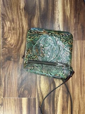NWT Patricia Nash ilina Turquoise Tooled Shoulder Bag