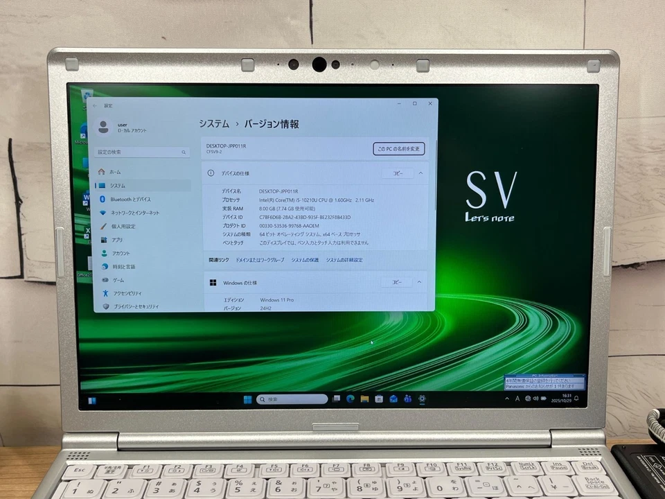 Panasonic Let's note CF-SV9 Intel Core i5-10210U RAM 8GB SSD 256GB Win 11 Pro - Immagine 2 di 4