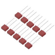 15Pcs DIP Mounted Miniature Square Slow Blow Micro Fuse, 250mA 250V, Red