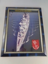 Bundesmarine Marine Fregatte Bremen Foto Mützenbandabschnitt Patch (8981)