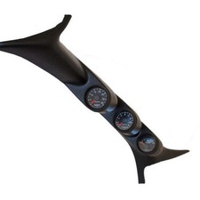 Autometer 7077 Fits Ford 99-07 Powerstrokesd Black Triple Pillar Gauge Kit Autometer 7077 Fits Ford 99-07 Powerstrokesd Black Triple Pillar Gauge Kit