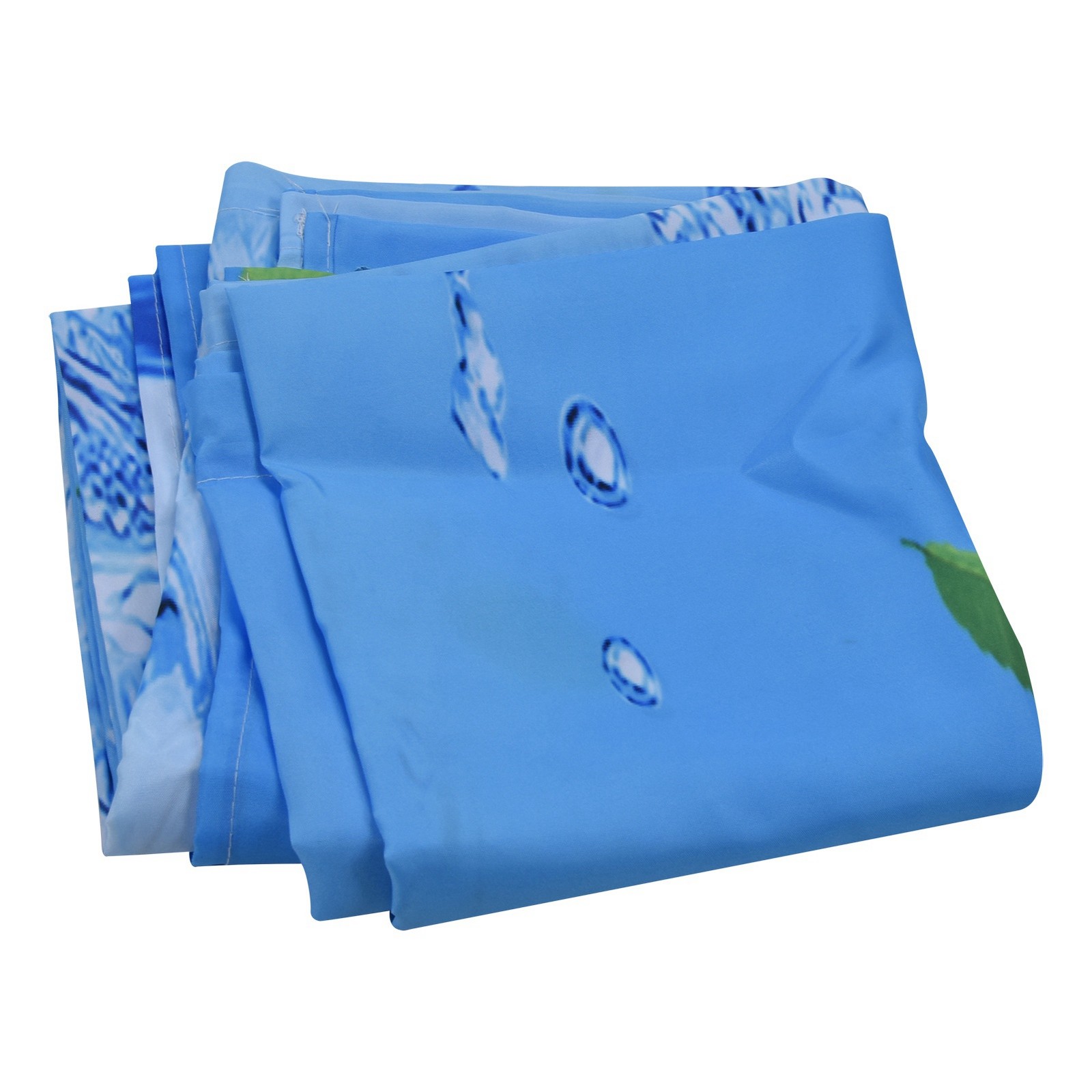 Shower Curtain Waterproof Polyester Blackout Curtain With Hook For Bathroom Home
