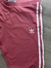 adidas Originals Women's Pink 3-Stripes High Rise Cotton Ankle Leggings M — photo 2