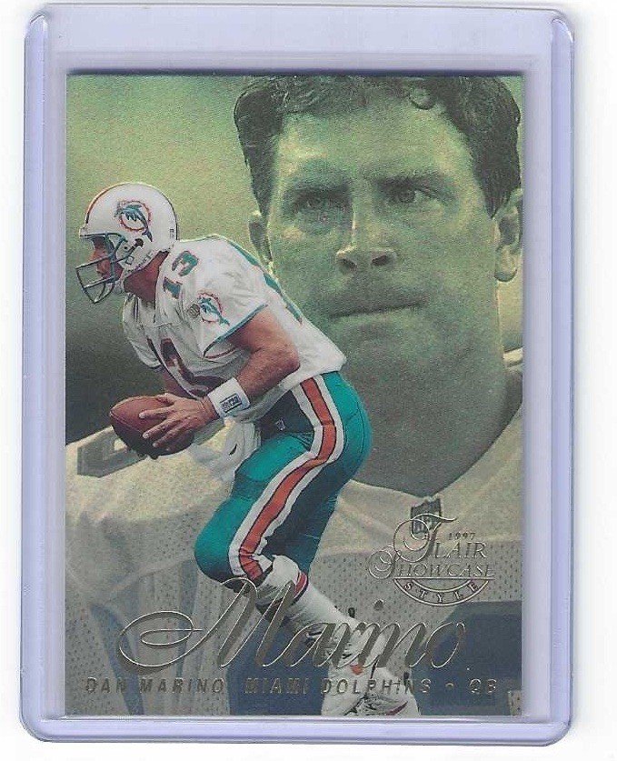 1997 Flair Showcase Row 2 Style #13 Dan Marino