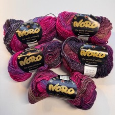 NORO SILK GARDEN YARN 5 Skeins - 109 Yards ea Wool/Silk/Nylon/Mohair Lot 205 A