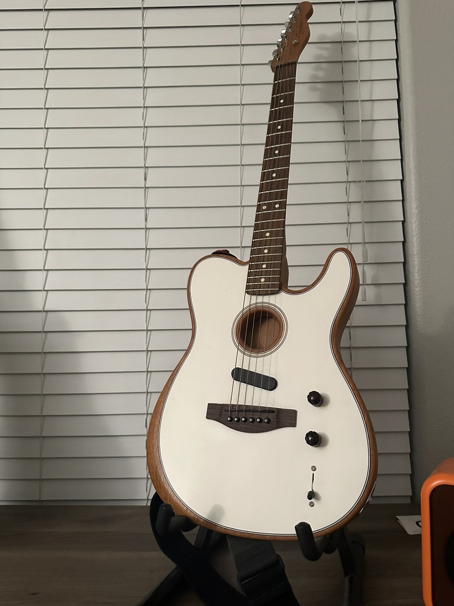 Fender Acoustasonic Telecaster Guitar - Player Series Atomic White