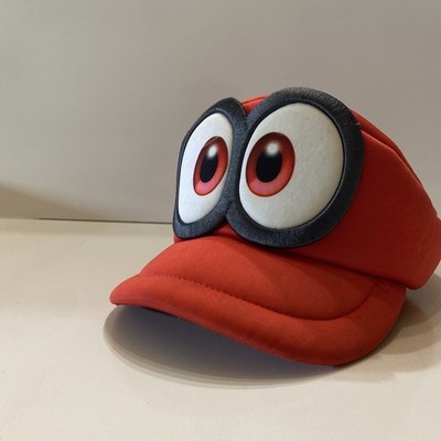 Nintendo Super Mario Odyssey Cappy Red Hat w/ Eyes Youth OSFM Adjustable 2022
