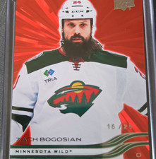 Upper Deck 2025-26 Series 2 Zach Bogosian Outburst Red /25 Wild #335