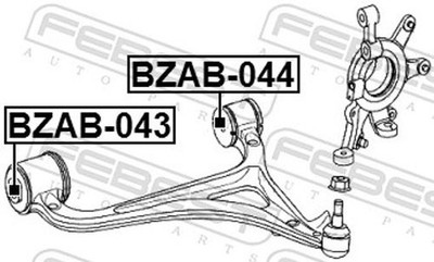 Für FEBEST BZAB-043 BUSHING, FRONT LOWER CONTROL ARM