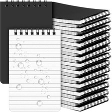 16 Pack Waterproof Notebook 3X5 All Weather Police Pocket Notebook Stone Paper W