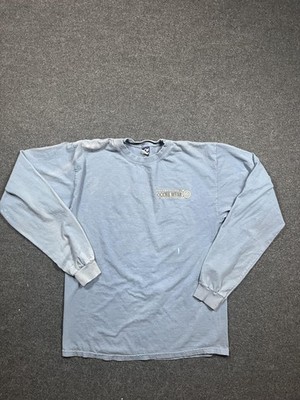 Ocoee River Shirt Mens Medium Blue Whitewater Rafting Long Sleeve Tee Top
