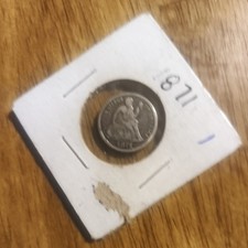 1871 Seated Liberty Half Dime&nbsp;