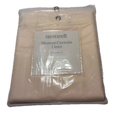 Nestwell Beige Shower Curtain Liner for Shower 70x72 Standard New, Sealed