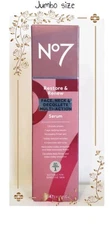 No7 Restore &Renew Face,Neck Multi-Action Serum JUMBO Sz 75ml New Original Box 