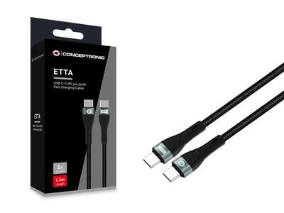 Conceptronic Cable USB-C 3.0 - C M/M 1.20 m 5A 480 Mbps black