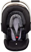 Infant Car Seat Head Support 3in1 Breathable Soft Insert Black Grey Toddler