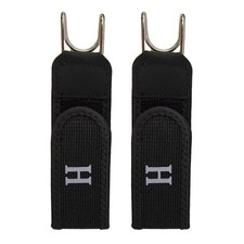 2PCS Tactical Metal Hook Elastic Belt Buckle-Less Invisible Waist Belt Closure