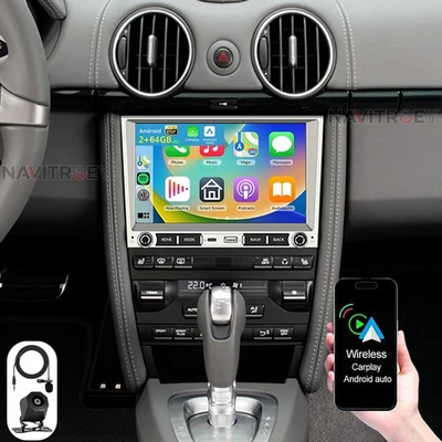 Kam+ 2+64GB Android 15 Carplay Autoradio Für Porsche 911 997 Boxster Cayman 987 - Bild 1 von 4